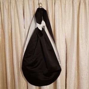 Satin Tuxedo Pet Sling Carrier